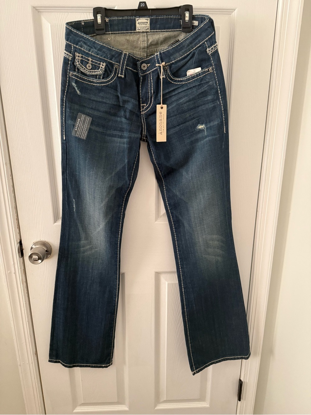 Anoname Women's Dark Blue Flare Jeans